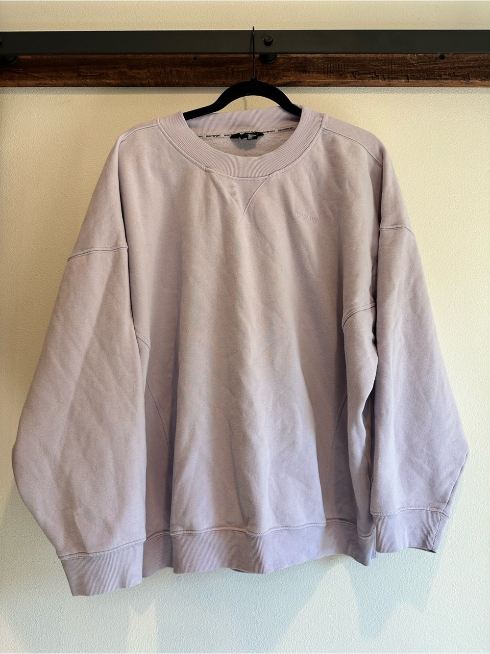 Women’s Lilac DKNY Crewneck Sweatshirt - Classic Casual Sweater